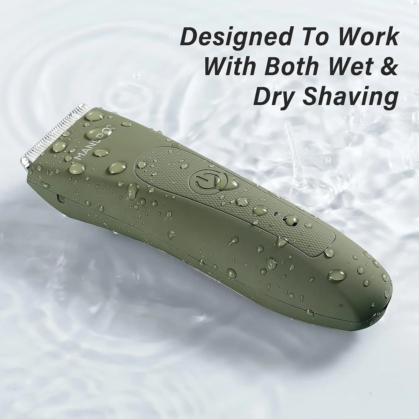 Manscape Body Hair Trimmer, Waterproof Battery-Powered, with Extra Blade, 1 Piece