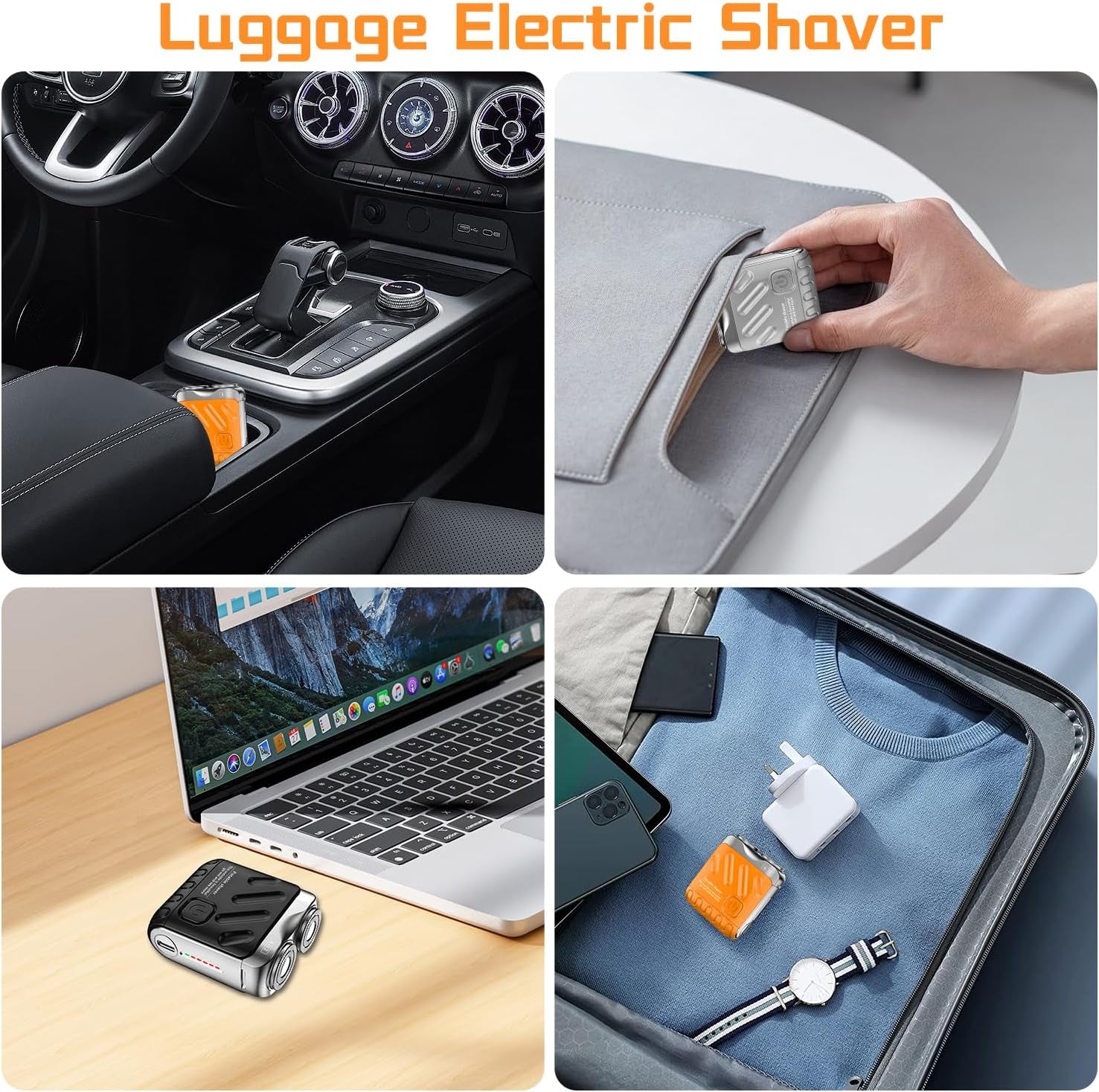 【2025 Best Gifts for】Men's Favorite Mini Electrict Shaver,Luggage Electric Shaver, 2025 New Beard Shaver Mini and Portable Suitcase Design