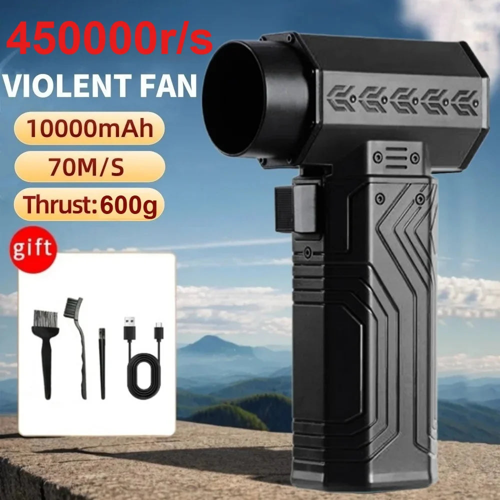 Turbo Air Jet 450,000RPM – Ultra-fast Cordless Mini Blower & Dust Remover Keyboard, Car Care, Leaf Removal, Camping Gear All in One!