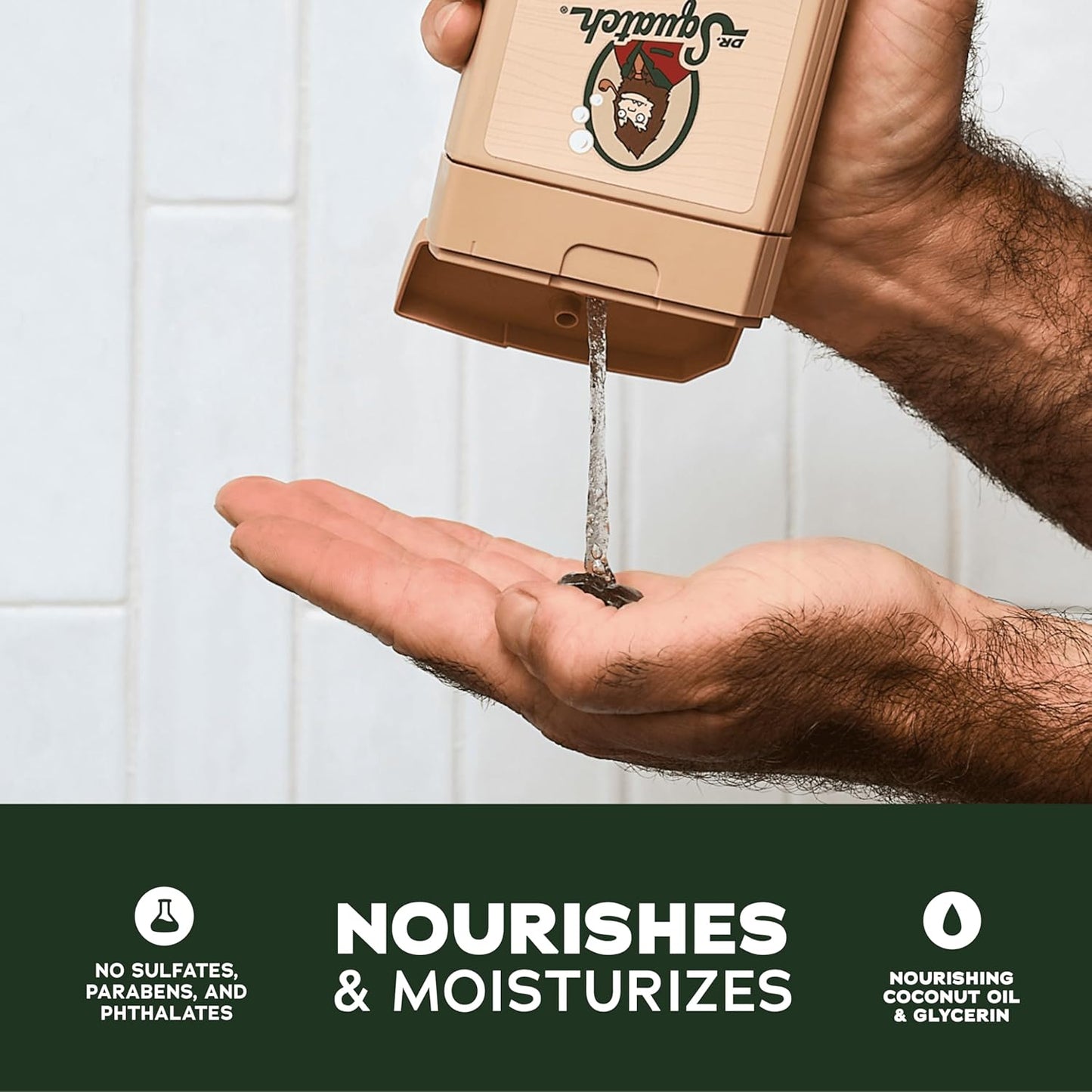 NEW Body Wash for Men with Nourishing, Natural Ingredients | No Paraben, Phthalate, Sulfate | All Day Moisture | Long Lasting Scent | Fresh Falls & Coconut Castaway