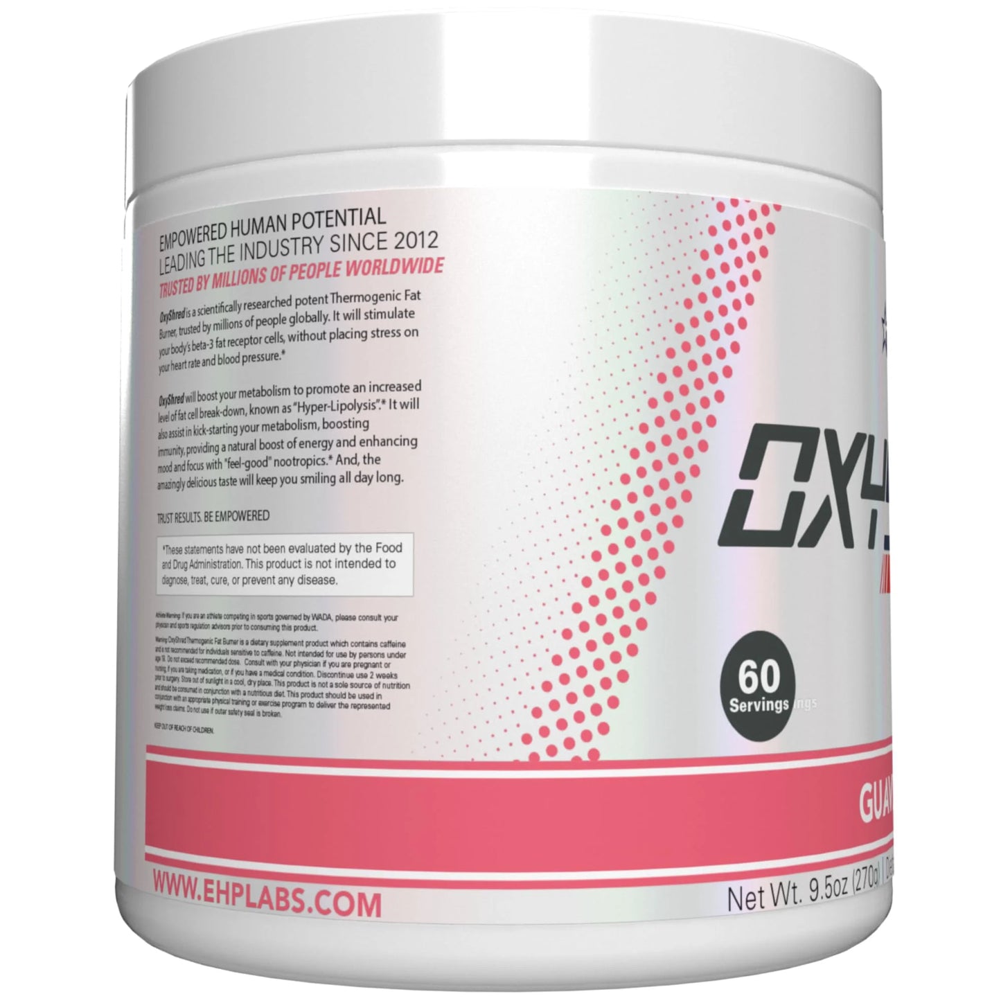 Oxyshred Pre Workout Powder & Shredding Supplement - Preworkout Powder with L Glutamine & Acetyl L Carnitine, Energy Boost Drink - Guava Paradise, 60 Servings