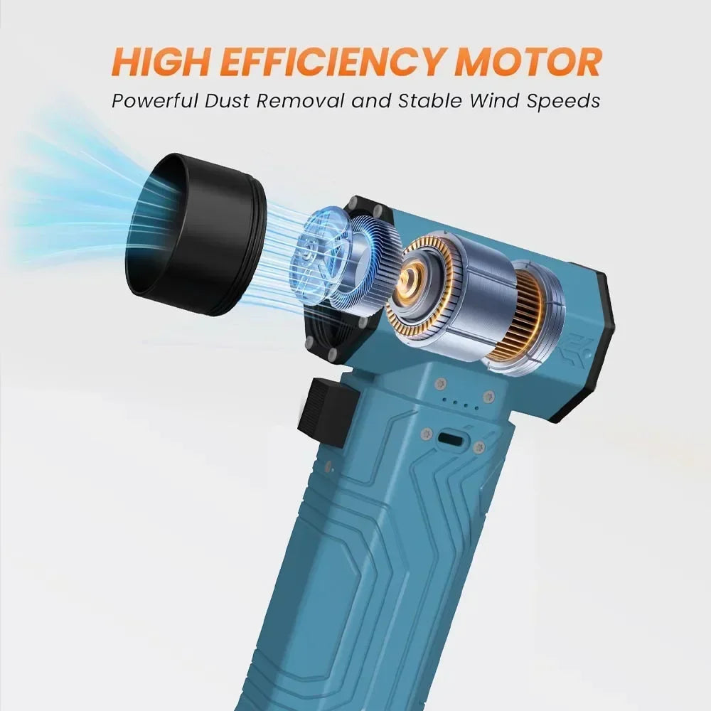 Turbo Air Jet 450,000RPM – Ultra-fast Cordless Mini Blower & Dust Remover Keyboard, Car Care, Leaf Removal, Camping Gear All in One!