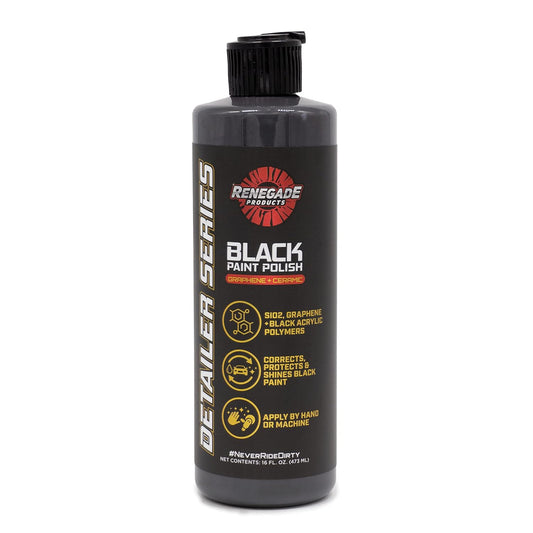 Graphene + Ceramic Black Paint Polish with Sio2, 1 Year Coating for Enthusiasts and Professionals