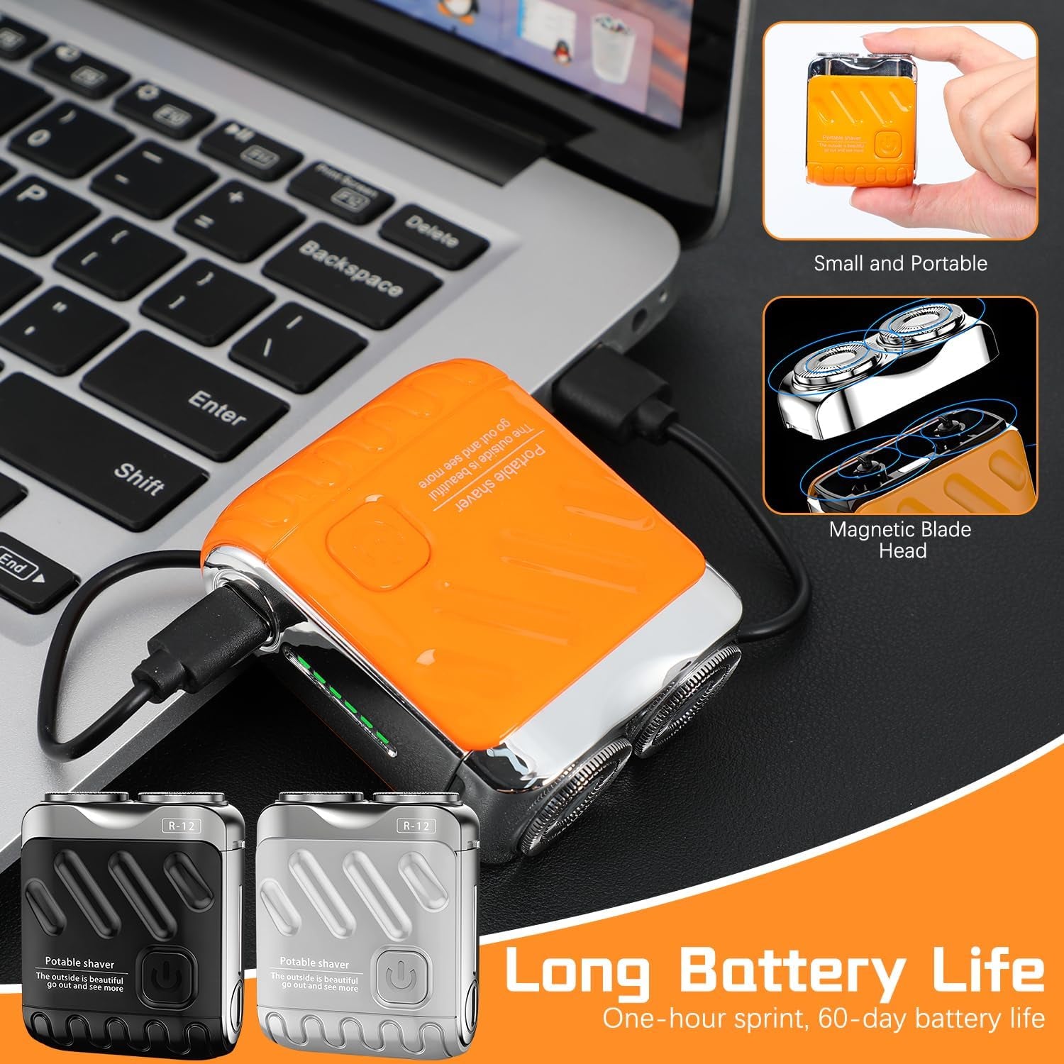 【2025 Best Gifts for】Men's Favorite Mini Electrict Shaver,Luggage Electric Shaver, 2025 New Beard Shaver Mini and Portable Suitcase Design
