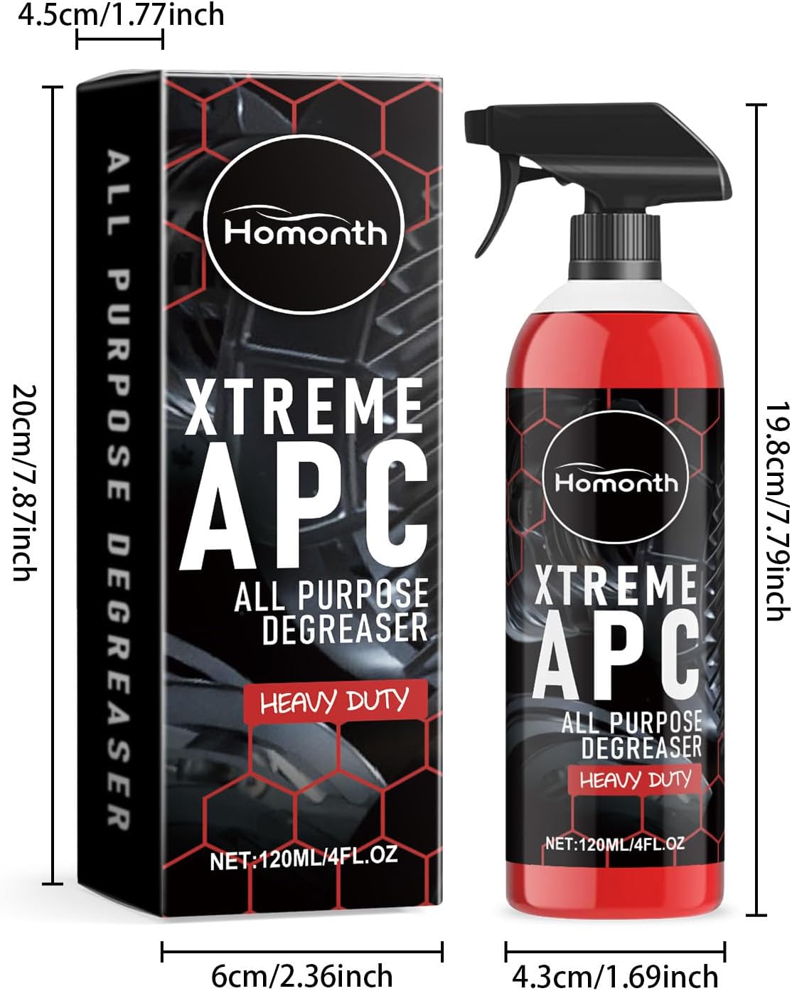 Xtreme Apc, Xtreme Apc All Purpose Degreaser, Xtreme All Purpose Cleaner, Mad Extreme Apc Cleaner, Mad Xtreme Apc, Multi-Purpose Xtreme Degreaser Dirt and Grease Remover (2 Pcs)