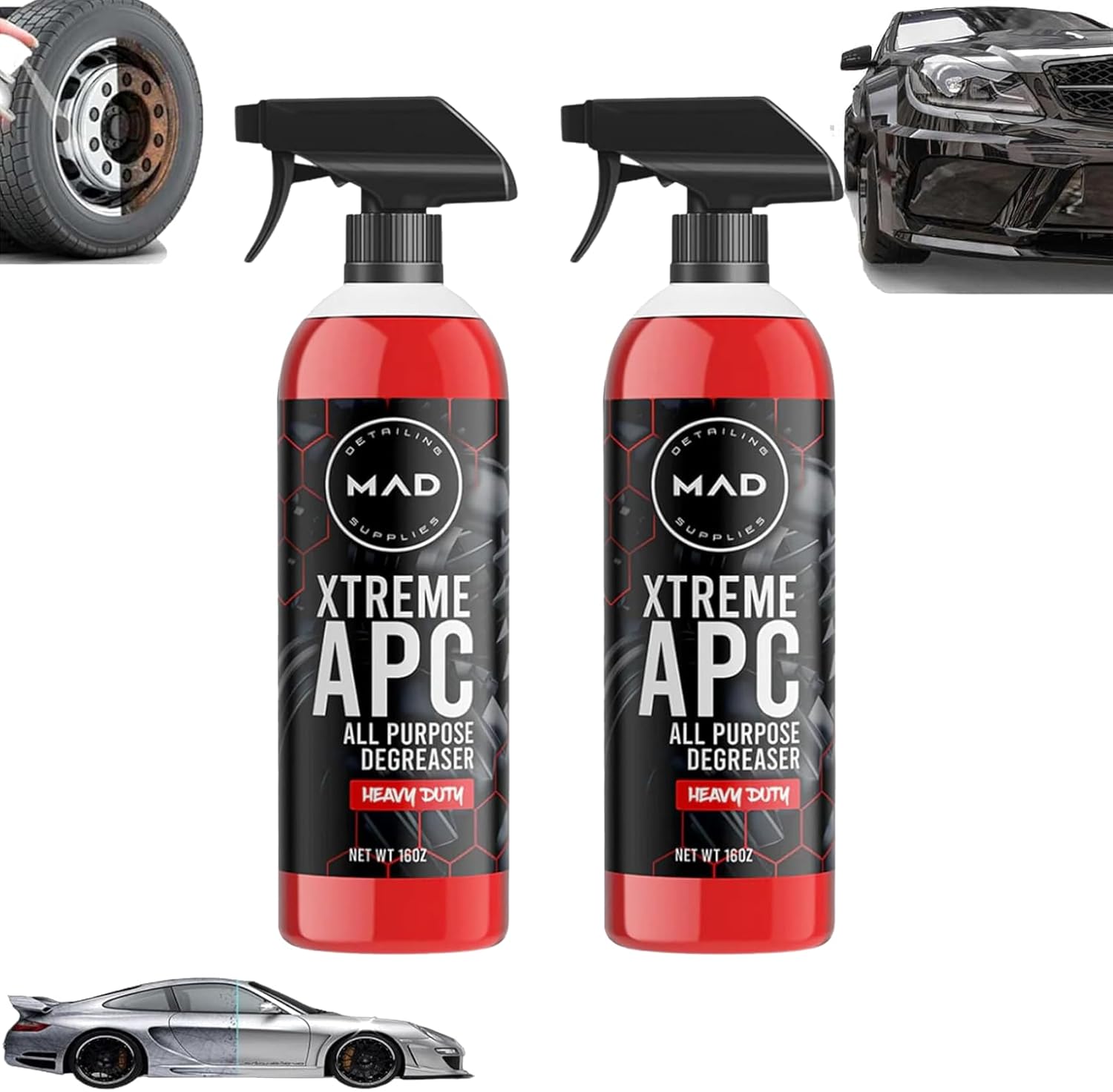 Xtreme Apc, Xtreme Apc All Purpose Degreaser, Xtreme All Purpose Cleaner, Mad Extreme Apc Cleaner, Mad Xtreme Apc, Multi-Purpose Xtreme Degreaser Dirt and Grease Remover (2 Pcs)