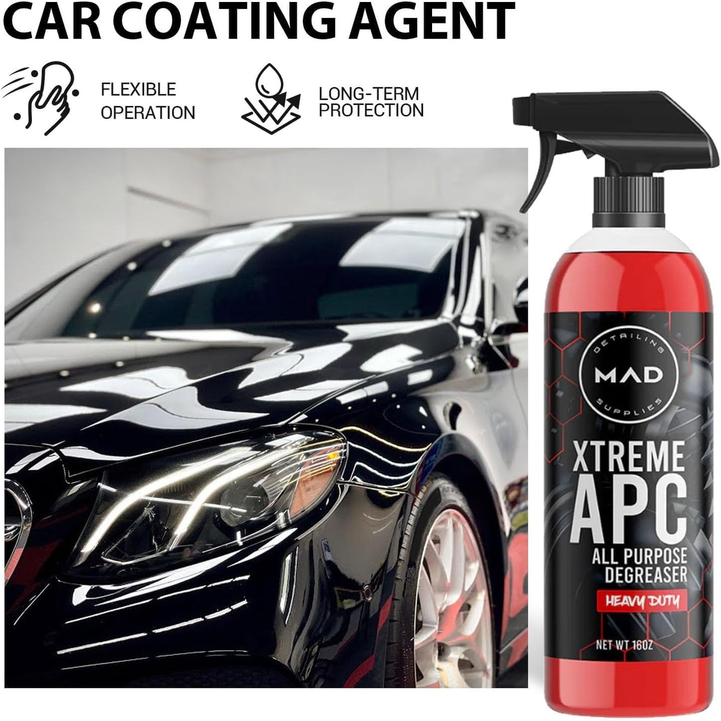 Xtreme Apc, Xtreme Apc All Purpose Degreaser, Xtreme All Purpose Cleaner, Mad Extreme Apc Cleaner, Mad Xtreme Apc, Multi-Purpose Xtreme Degreaser Dirt and Grease Remover (2 Pcs)