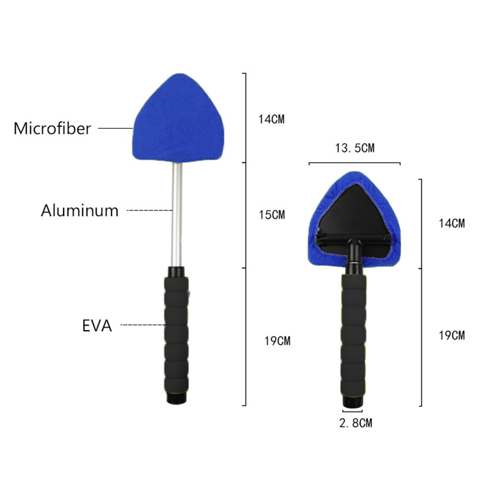 Car Windshield Cleaner with Extendable Handle, Blue