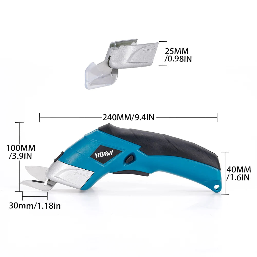 3.6V Multifunctional Electric Scissors Fabric Cutting Machine Leather Scissors with Tungsten Steel Blades USB Rechargeable Tool