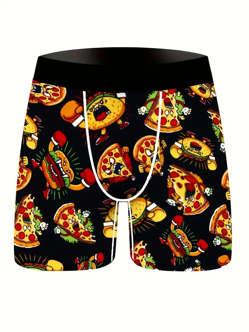 Random 3Pcs Fashion Print Men Boxer Underwear Boxershorts Print Man Underpants Panties Innerwear Mens Trunks Male Boxers Briefs