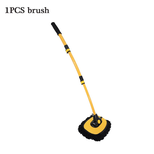 LEIBOO Car Wash Mop Cleaning Brush Telescoping Long Handle Cleaning Mop Retractable Bent Bar Car Wash Brush Car Cleaning Tools