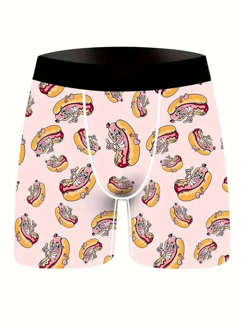 Random 3Pcs Fashion Print Men Boxer Underwear Boxershorts Print Man Underpants Panties Innerwear Mens Trunks Male Boxers Briefs