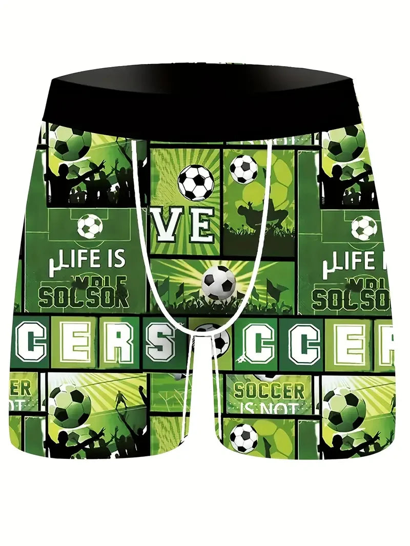 Random 3Pcs Fashion Print Men Boxer Underwear Boxershorts Print Man Underpants Panties Innerwear Mens Trunks Male Boxers Briefs