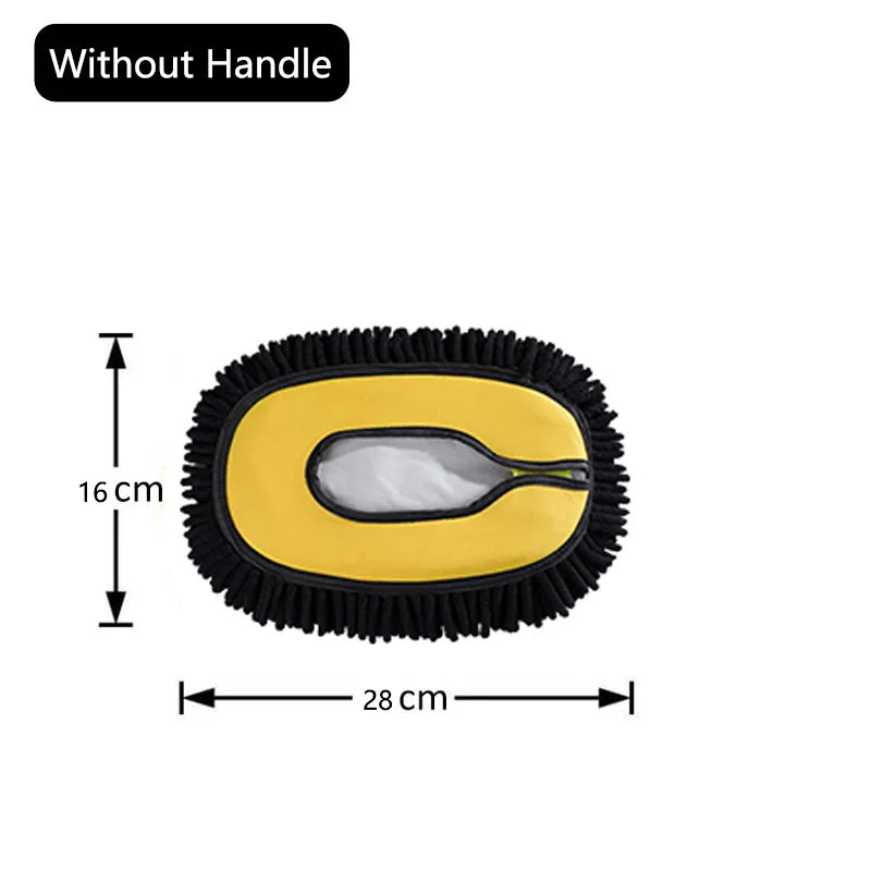 LEIBOO Car Wash Mop Cleaning Brush Telescoping Long Handle Cleaning Mop Retractable Bent Bar Car Wash Brush Car Cleaning Tools