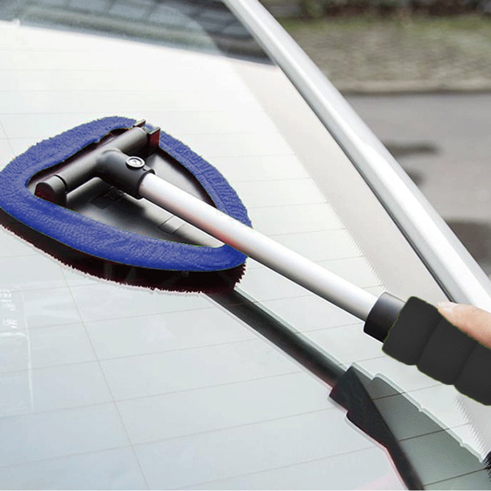 Car Windshield Cleaner with Extendable Handle, Blue