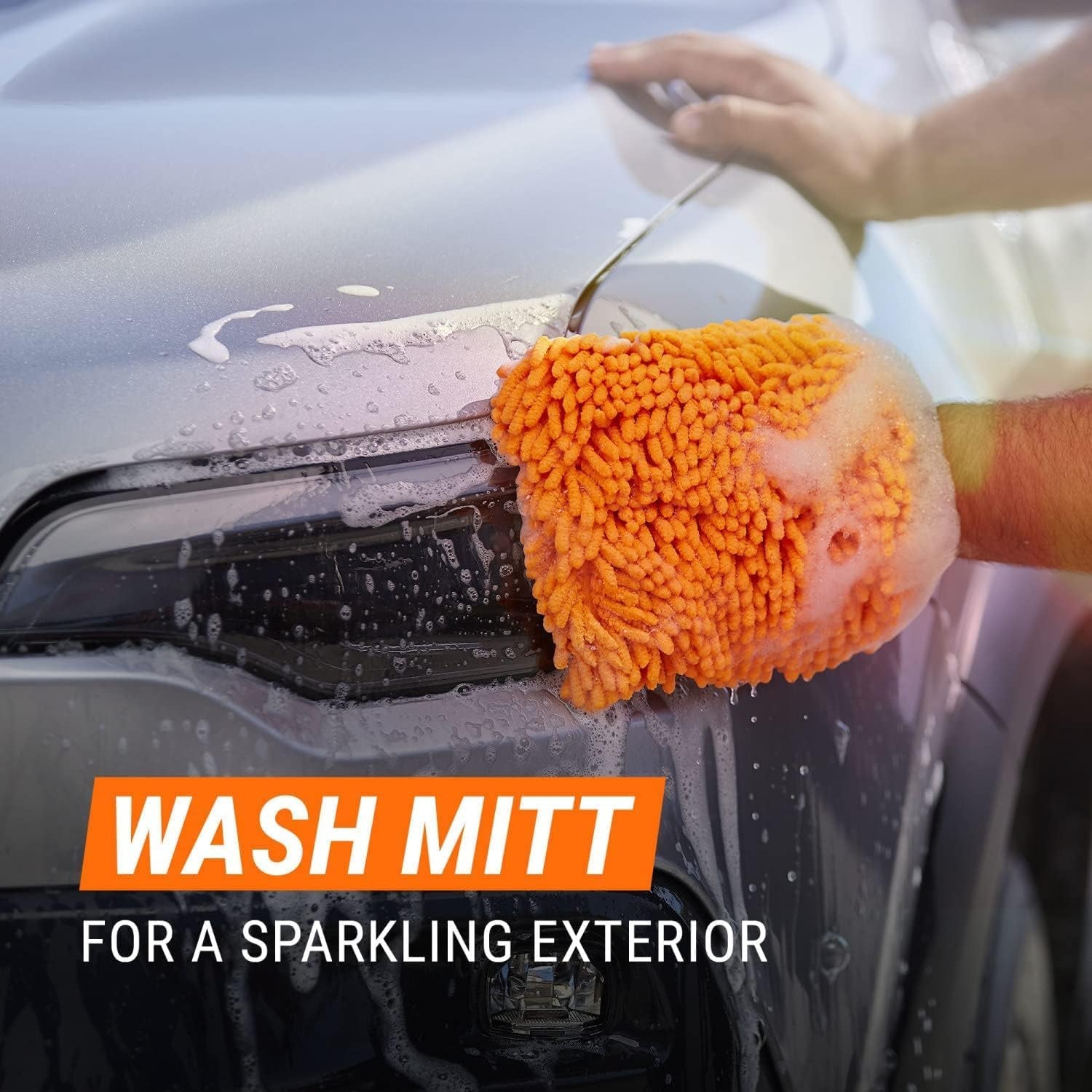Car Wash Kit, Includes Car Wash Soap, Wash Mitt & Microfiber Towel (3 Piece Kit)