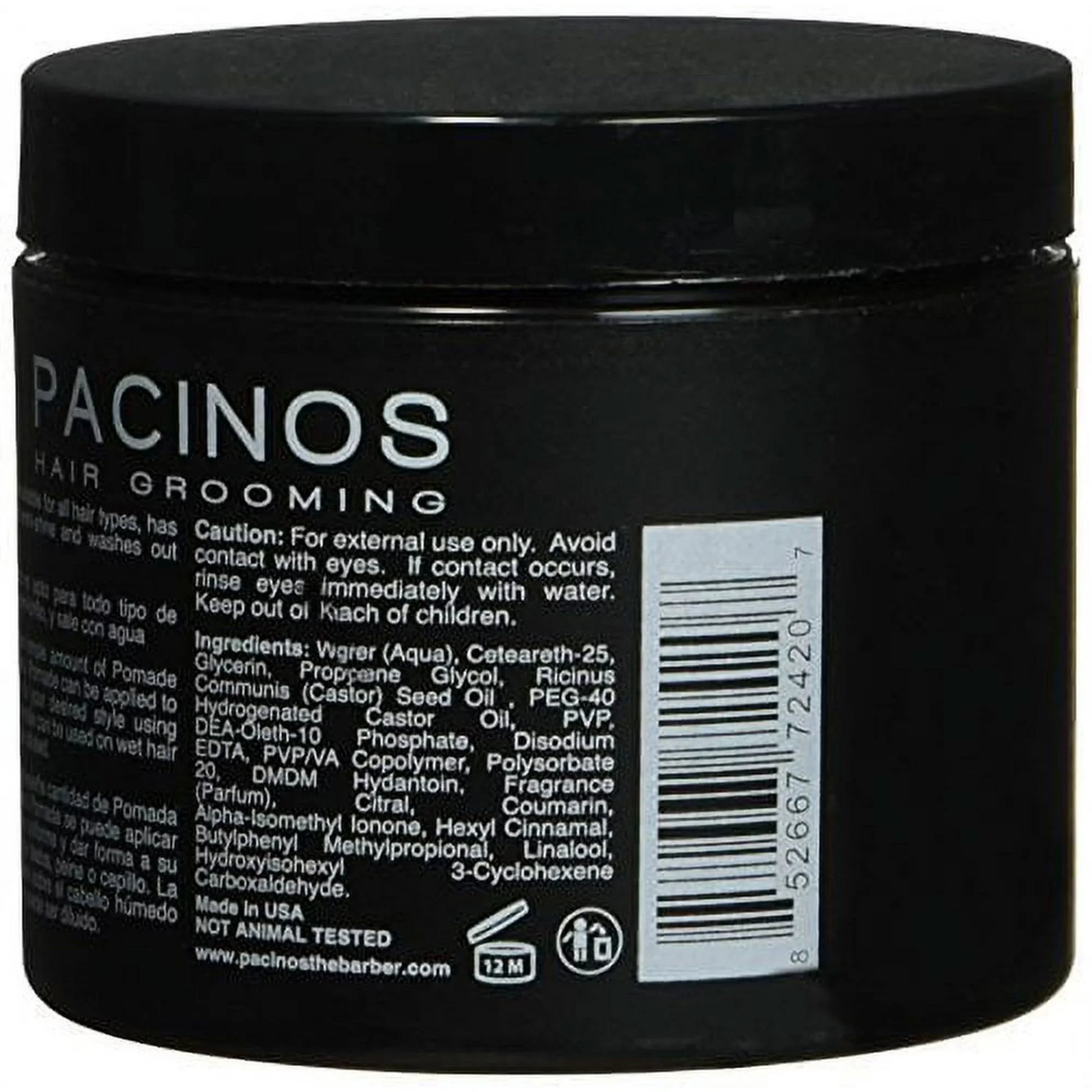 Pacinos Pomade - Lightweight Hair Pomade with Moisture Lock and Natural Oils for Sculpted Styles and Glossy Finish on Wavy, Straight or Coarse Hair - Polished Slick Hydrated Haircare